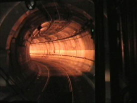 Portal of one of the bored tunnels