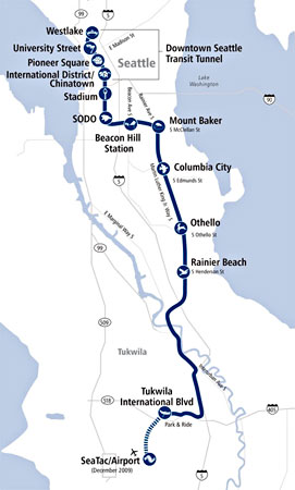 Map of the initial Link line