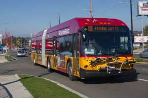 RapidRide bus on SR 99
