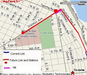 Possible Link route past Tacoma General